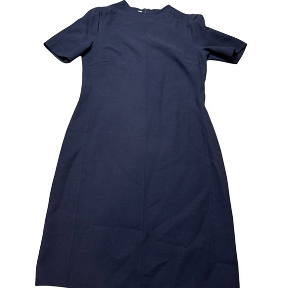 Elegant Trixi Schuber Navy Blue Women's Dress 100% Wool size 10 - Picture 1 of 6